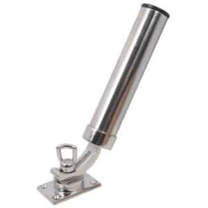 Fishing Rod Holder (Stamped Triangle) - Marine Grade 316 Stainless Steel