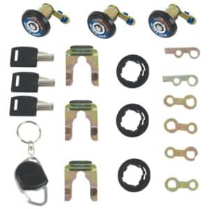 3 Door Lock With Round Key