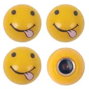 Cheeky Face 4 Piece Valve Cap Set