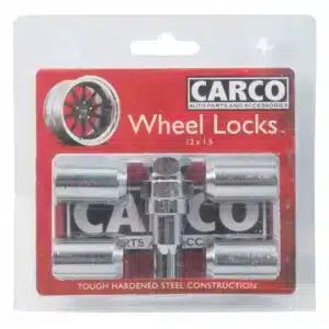 Carco locking wheel nut set - 19/21mm x 12mm x 1.5mm