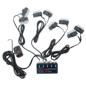 Clear Grill Mount 12 Volt LED Strobe Warning Lamp Kit