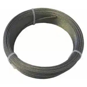 Marine Grade 316 Stainless Steel Rope (7x7 Core) - 2mm x 50 Metre Roll
