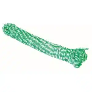 5 millimetre x 20 meter Green and White Ski Rope