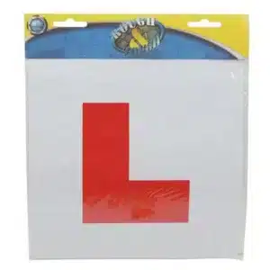 Rough and Tough Red Learner Driver Placard - 240 x 240 millimetre