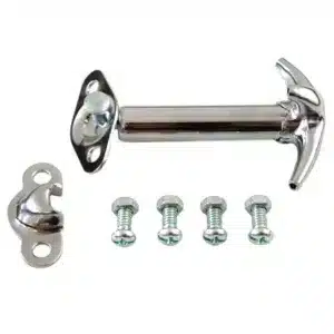 Metal Bonnet Catch - Chrome
