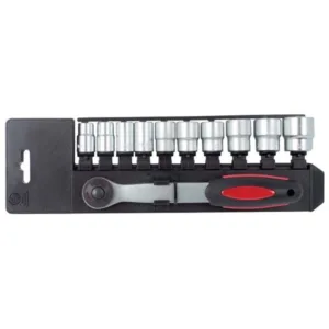 11 Piece Socket Set 3.8dr. with Ratchet