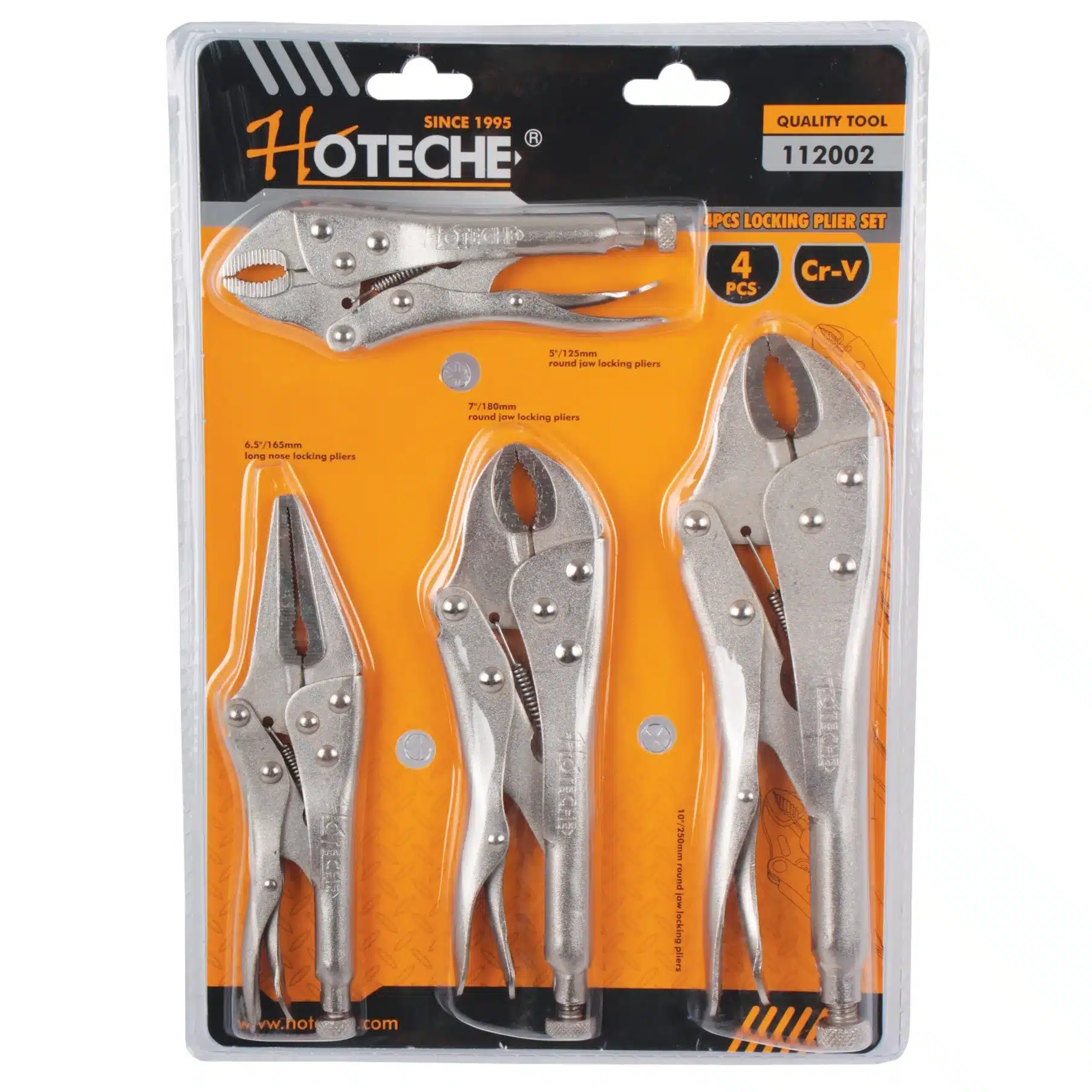 Hoteche 4 Piece Locking Pliers / Vice Grip Set