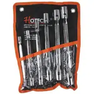Hoteche 6 Piece Double Sided Flexible Socket Wrench Set