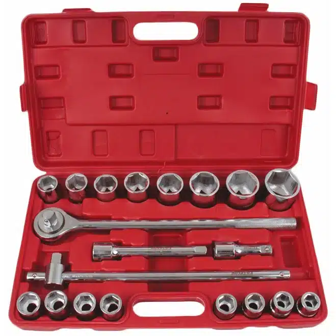 Hoteche 20 Piece 1 Inch Drive 6 Point Socket Set