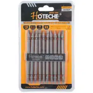 Hoteche 10 Piece PH2 and SL6 Double End Screwdriver Bits - 110 millimetre Long