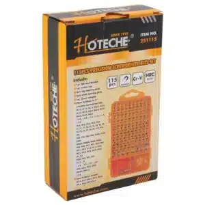 Hoteche 115 Piece Precision Magnetic Screwdriver Bit Set