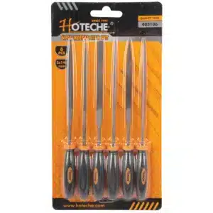 Hoteche 6 Piece 140 millimetre Needle Filing Set