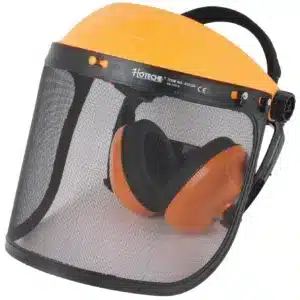 Hoteche Adjustable Mesh Face Shield Visor with Ear Defenders
