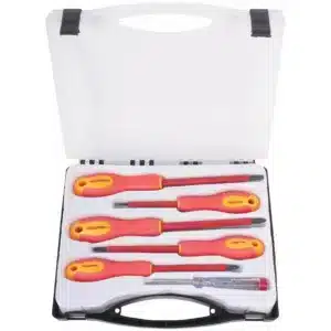 Hoteche 6 Piece Insulated Screwdriver Set with Voltage Tester