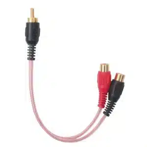 2 Female to 1 Male RCA Adaptor