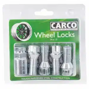Carco 19/21 millimetre x 14 millimetre x 1.5 millimetre Locking Wheel Nut Set