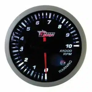 Dragon Gauge 60 millimetre Rev Counter / Tachometer - 0 to 10000 RPM