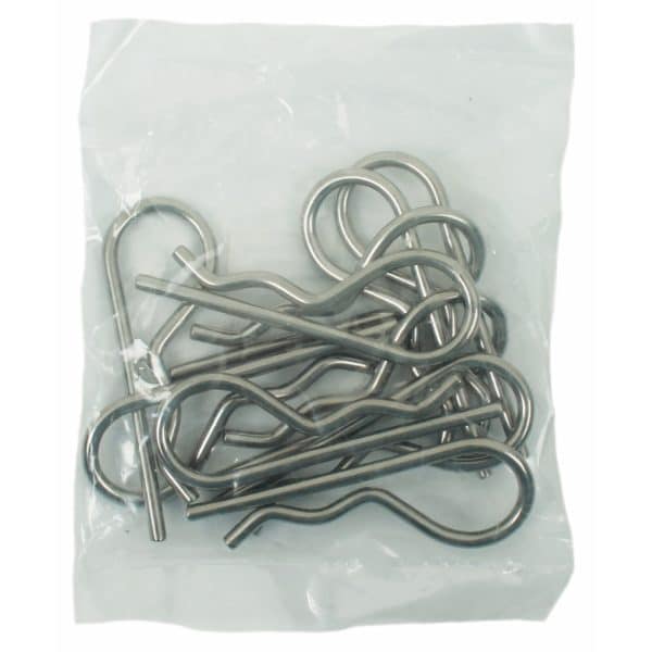 Pack of 10 Marine Grade 316 Stainless Steel Hitch 4 millimetre Pin