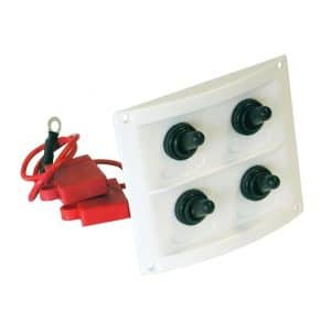 White Plastic Waterproof Switch Panel