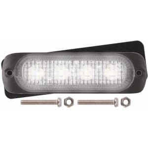Multifunction Clear / White LED Warning Lamp