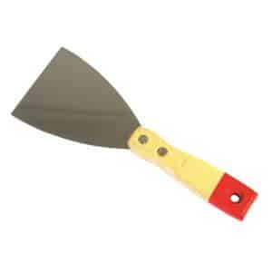 Heavy Duty 75 millimetre Paint Scraper with Wooden Handle and Hanging Hole