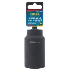 Toolco 6 Point 1/2 Inch Drive Heavy Duty 36 millimetre Axle Nut Socket