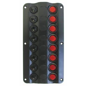 8 LED Marine Grade Switch Panel with Circuit Breakers