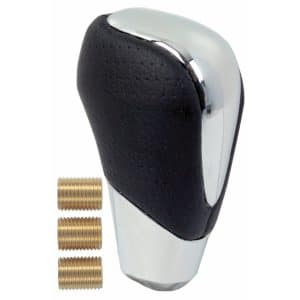 Chrome and Leather Thread Type Replacement Gear Knob
