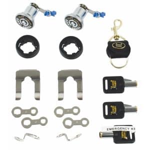 Universal Automotive Replacement Door Lock Set with Round Keys