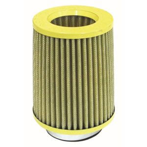 Yellow 76 millimetre Inlet Open Top Long Air Filter
