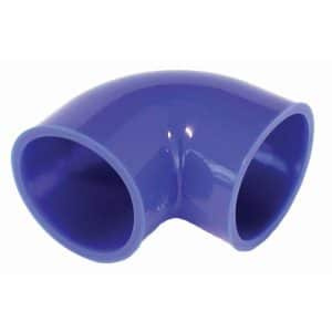 76 millimetre Blue 90 Degree Rubber Intake / Induction Pipe Joining Sleeve