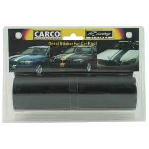 Carco Black 20 centimetre x 4.5 Meters Long Racing Stripe Decal