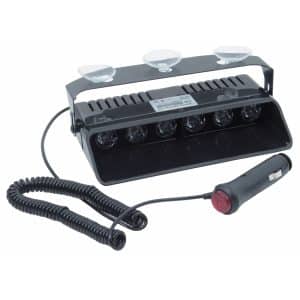 Clear 185x110x35 millimetre LED Windscreen Mounted Multifunction Warning Lamp