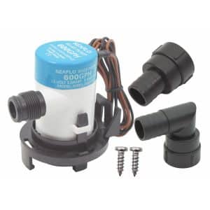 SEAFLO 12 Volt Electric Marine Submersible 600 GPH Bilge Pump Kit