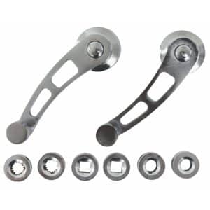 Set of Two Chrome Window Winder Handle