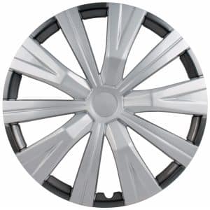 16-Inch Silver and Charcoal Wheel Cover Set