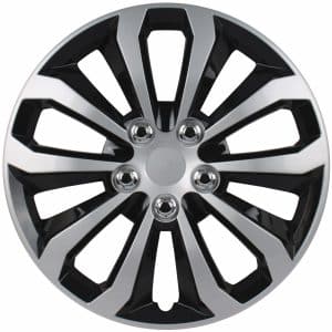 14-Inch Silver and Ice Black Wheel Cover Set