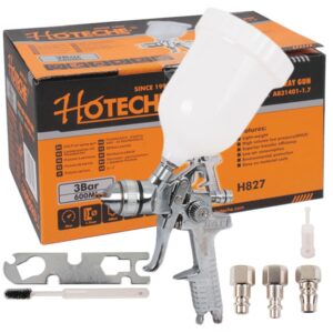 Hoteche High Volume Low Pressure (HVLP) Air Spray Gun Kit - 1.7mm Nozzle