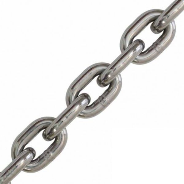 Stainless Steel Medium Link 8mm Chain - 5 Metres