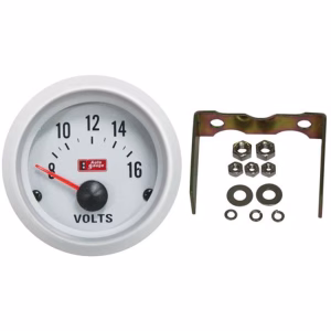 Auto Gauge Volt Gauge - 2 Inch/52mm (Silver)