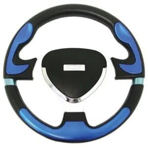 Blue Polyurethane Steering Wheel - 320mm Diameter