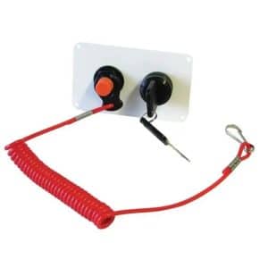 Marine Kill Switch and Ignition Panel - White