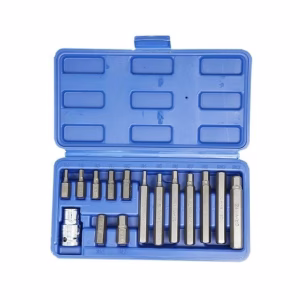15 Piece Allen Key Hex Bit Wrench and Socket Set - 1/2 Inch Drive (Chrome Vanadium)