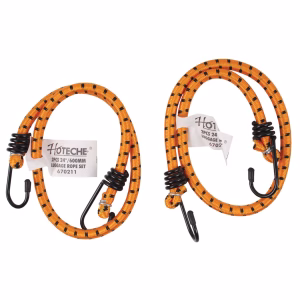 Hoteche Two-Piece 8 x 600mm Luggage Strap Set with Hook – Bungee Cord