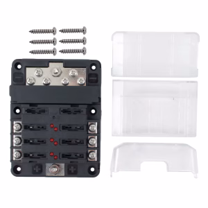 6-Way Complete Positive and Negative Fuse Box for Boats