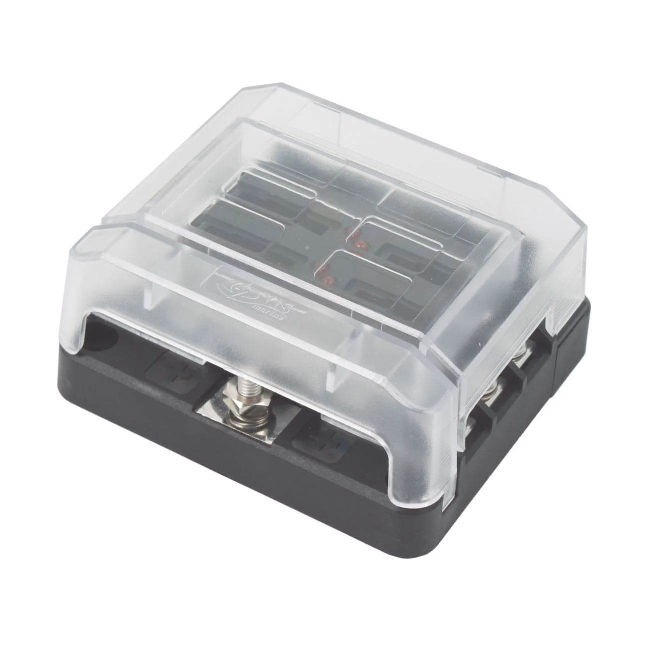 Fuse Box for Boats with 6 Fuse Connections and LED Indicators