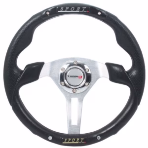 T-Horn R Sport Style Steering Wheel - 350mm (Black)