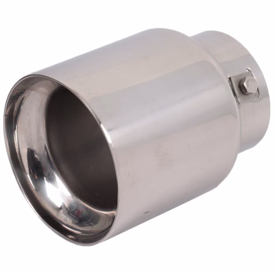 Chrome Exhaust Tail Piece - 75mm Inlet