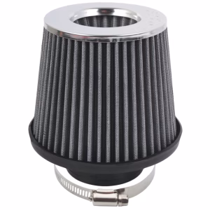 Air Filter with Rubber Base - 76mm (Silver)