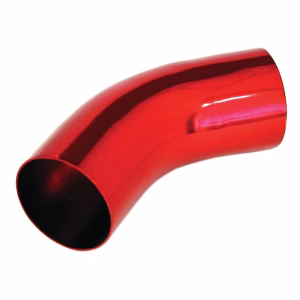 45 Degree Induction Pipe - 76mm Diameter (Red)